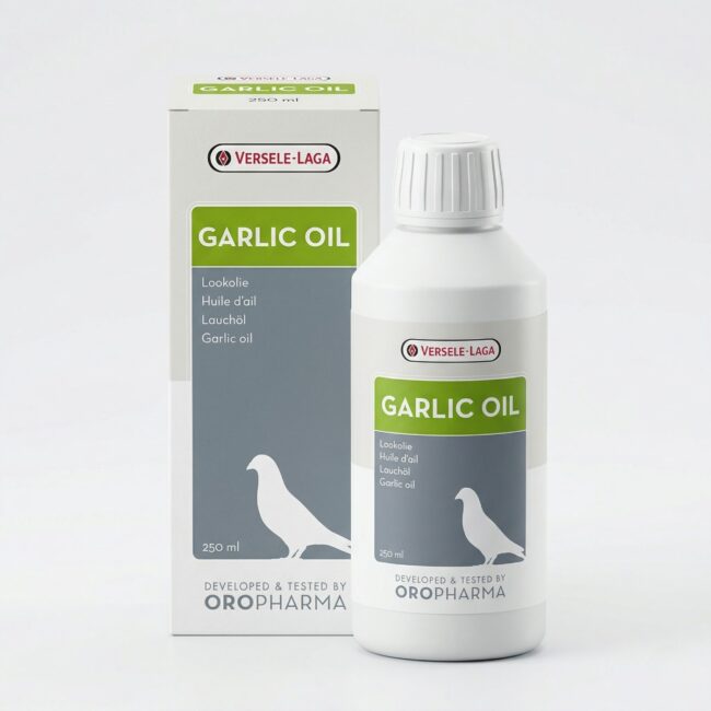 Flacon Garlic Oil porumbei Versele Laga Oropharma 250ml, ulei de usturoi porumbei pentru circulatie si imunitate