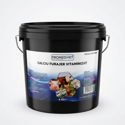 Ambalaj de 6kg cu calciu furajer vitaminizat, aport de calciu porci si calciu animale de curte