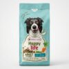Sac de 12.5 kg cu hrana uscata pentru caini adulti Versele-Laga Happy Life cu somon.