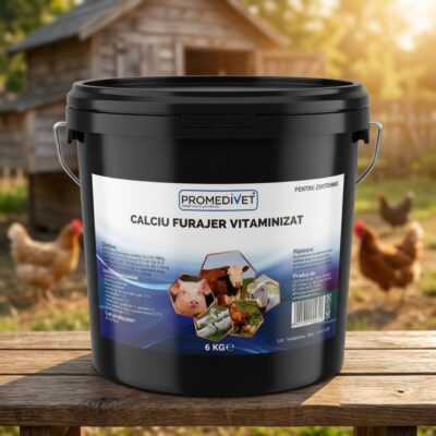 Calciu Furajer Vitaminizat (Promedivet) pentru Animale și Păsări -  1kg, 6kg, 25kg, 40kg