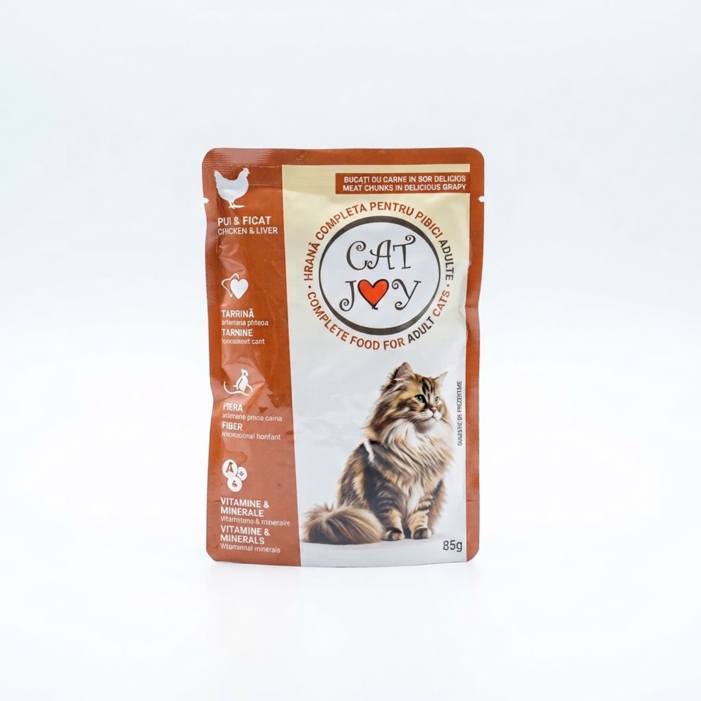 Cat Joy Pui și Ficat plic 85g hrană umedă pisici