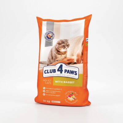 Sac Club 4 Paws Iepure 14 kg, hrană uscată premium pentru pisici adulte