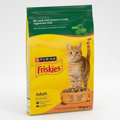 friskies pui legume pisici 10kg - sac hrana uscata pentru pisici adulte Purina