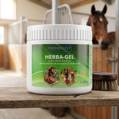 Herba-gel Promedivet 500g - Gel Revulsiv și Antiinflamator pentru Animale