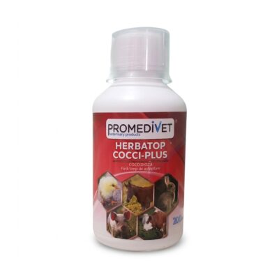 Herbatop Cocci Plus 200 ml – furaj complementar din plante Promedivet