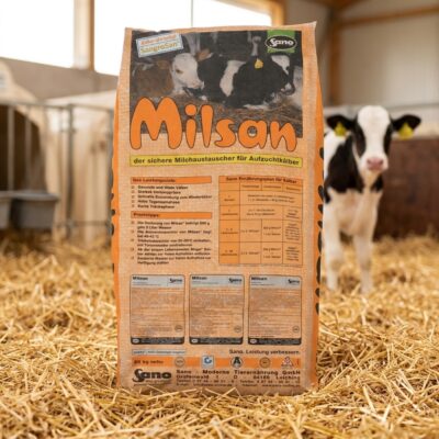 Lapte Praf pentru Viței Sano Milsan® – Formulă Premium cu Probiotice (25kg)