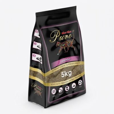miau miau pure lavanda 5kg sac asternut bentonita premium pisici