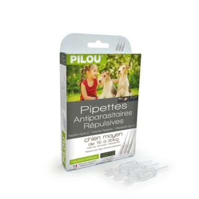 pipete pilou caini talie medie 3x3 ml antiparazitare repelente