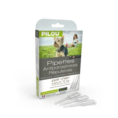 pipete pilou caini talie mica 3x1.5 ml antiparazitare repelente