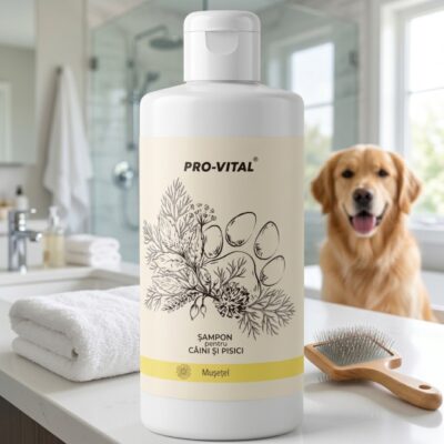 Șampon Câini și Pisici Pro-Vital cu Mușețel 200ml | Calmant & Natural
