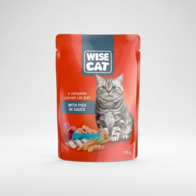 wise cat peste in sos plic 100g hrana umeda pisici adulte