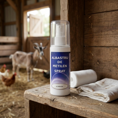 Albastru de Metilen Spray 100 ml Promedivet - Soluție Veterinară Premium