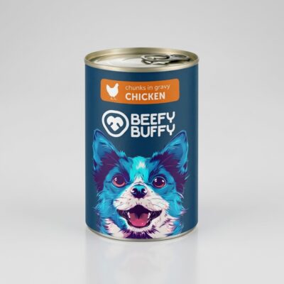 beefy buffy pui 415g conserva hrana umeda caini