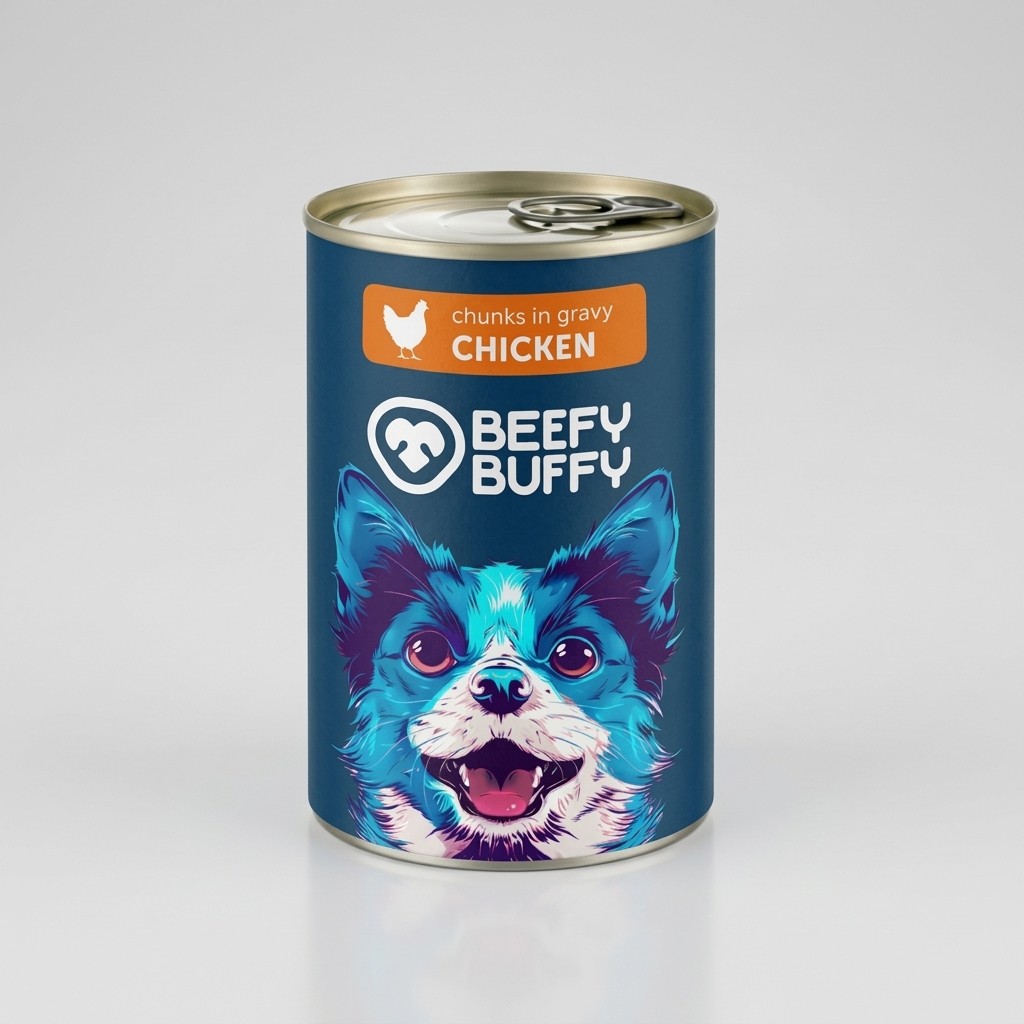 beefy buffy pui 415g conserva hrana umeda caini