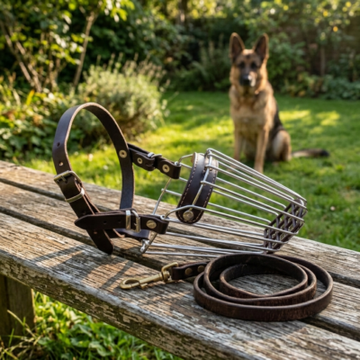Botniță Ciobănesc German din Metal și Piele Naturală | Nr. 6