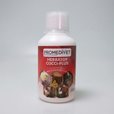 Herbatop Cocci Plus 200 ml – furaj complementar din plante Promedivet