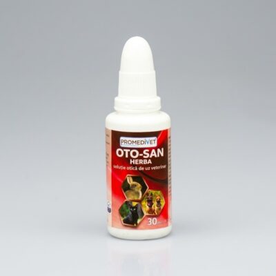 Oto San Herba 30 ml – soluție otică din plante pentru câini, pisici și iepuri