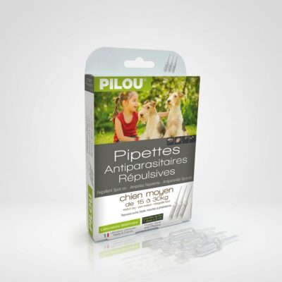 pipete pilou caini talie medie 3x3 ml antiparazitare repelente