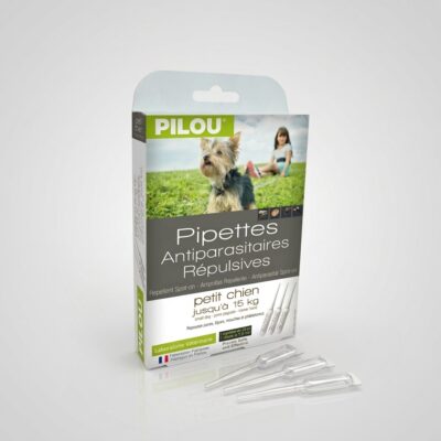 pipete pilou caini talie mica 3x1.5 ml antiparazitare repelente